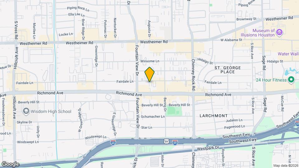 5905 Fairdale Ln Map and Location Details