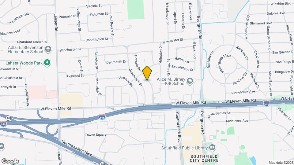 27345 Harvard Rd Map and Location Details