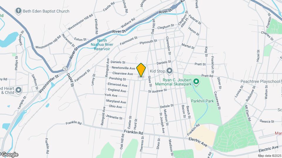 262 Oak Hill Rd Map and Location Details