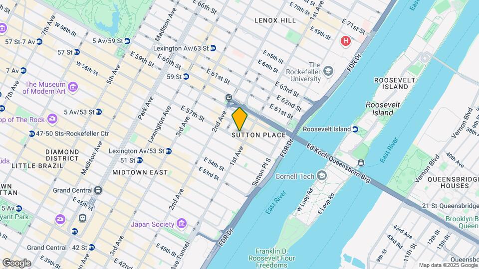 345 E 57th St Map and Location Details
