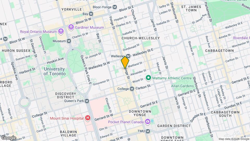 516 Yonge St, Unit 2 Map and Location Details
