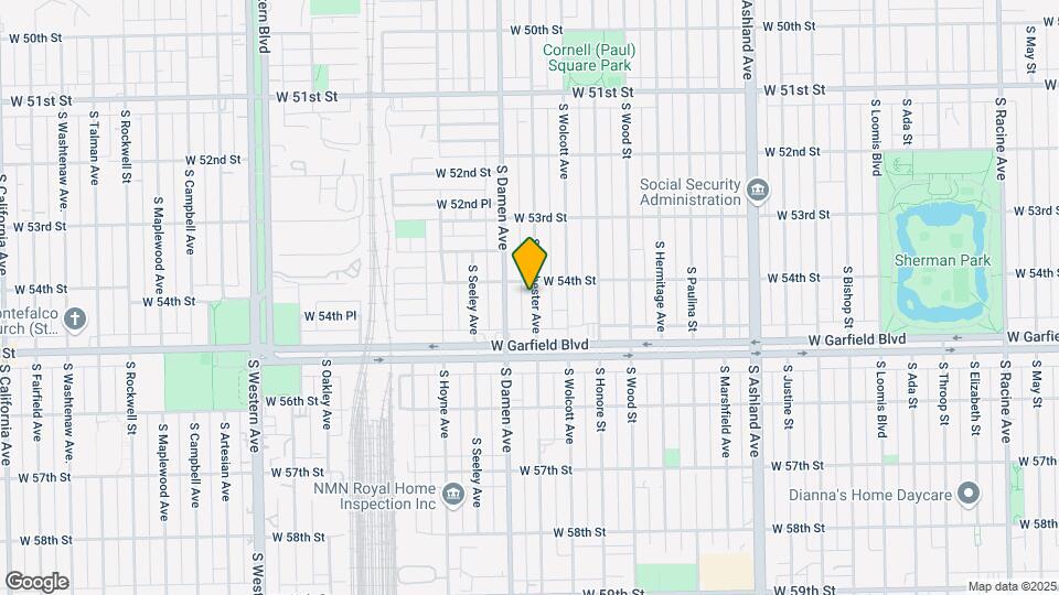 5409 S Winchester Ave Map and Location Details