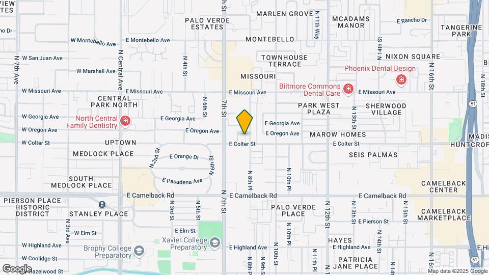 5202 N 8th Pl Map and Location Details