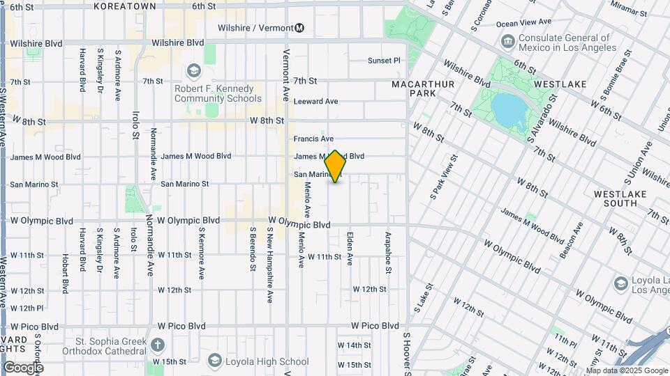 942 S Westmoreland Ave Map and Location Details