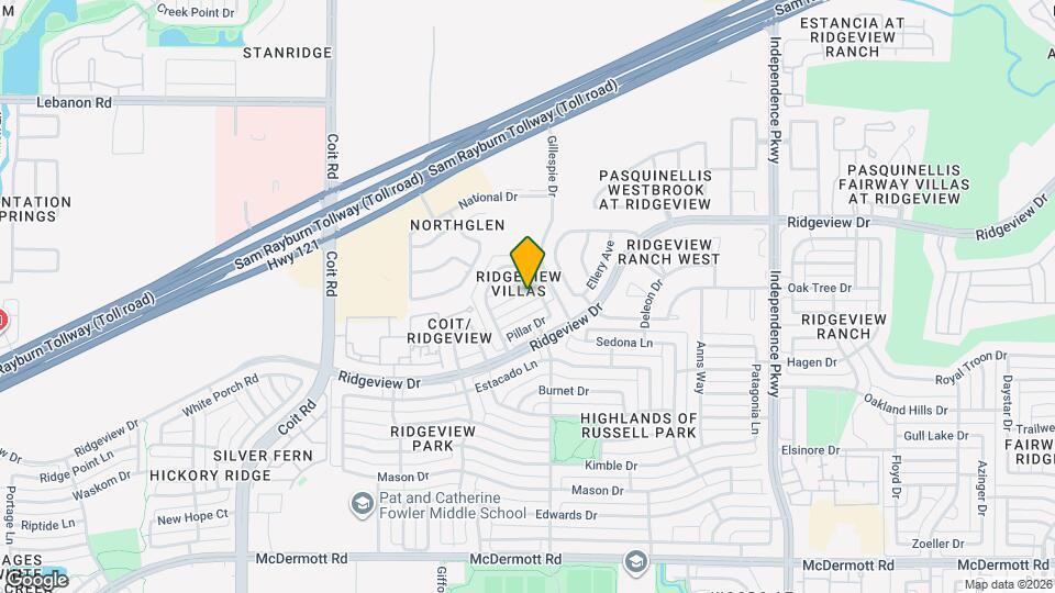 3409 Porter Creek Dr Map and Location Details