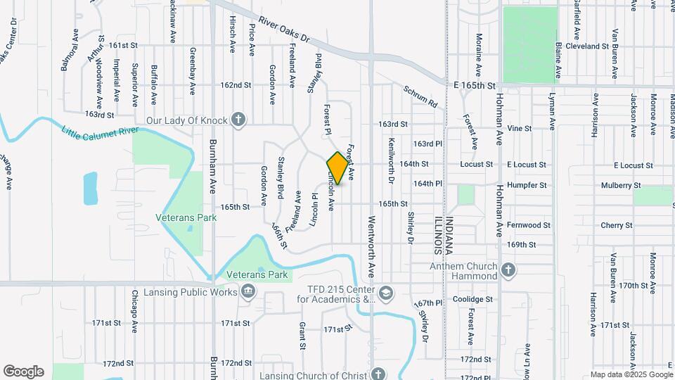 1481 Lincoln Ave Map and Location Details