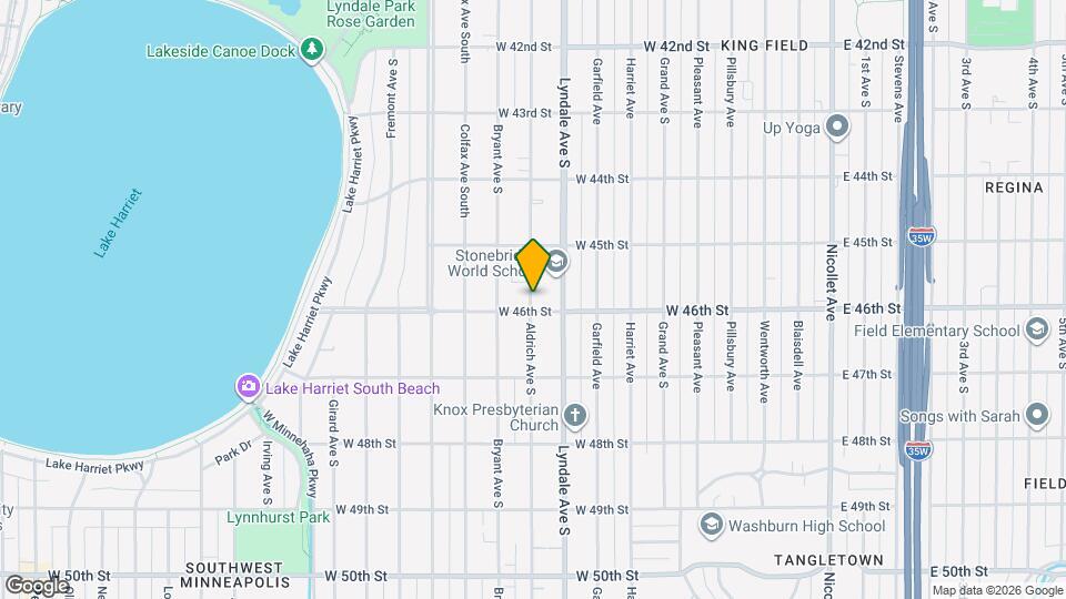 4551 Aldrich Ave S Mapa y Detalles de la Ubicación