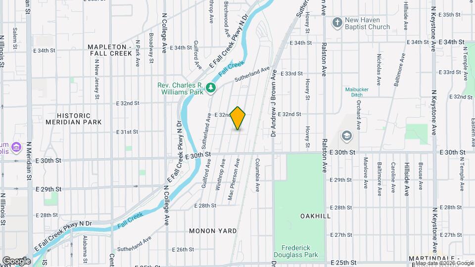 3104 Winthrop Ave Map and Location Details