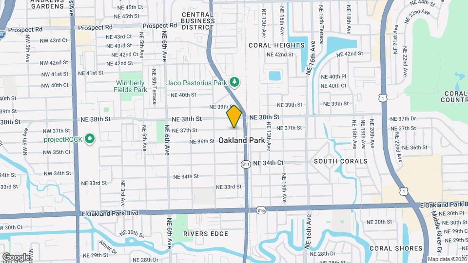 1098 NE 37th St, Unit 2 Map and Location Details