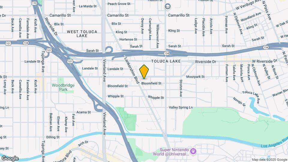 10725 Bloomfield St Map and Location Details