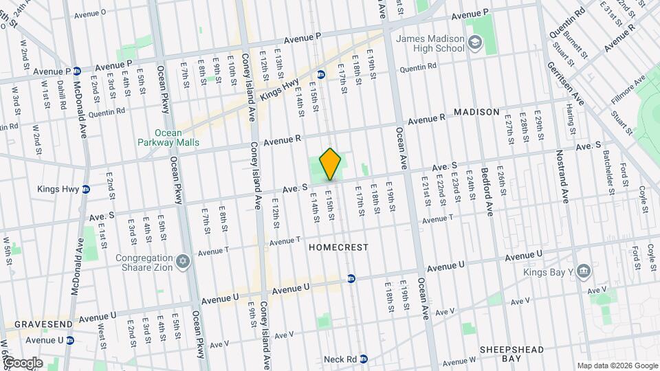 1508 Avenue S Map and Location Details