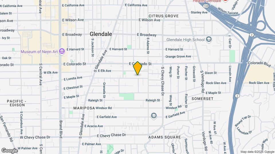 911 E Lomita Ave Map and Location Details