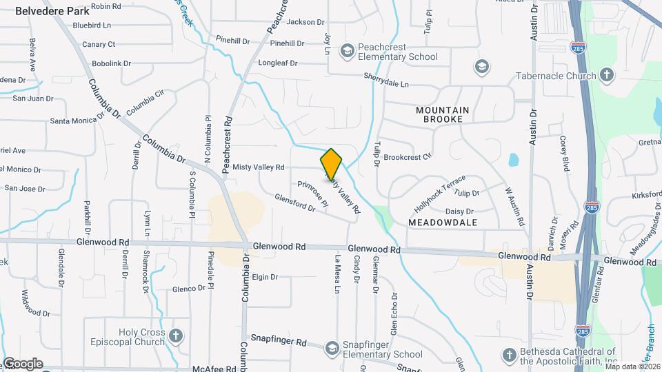 3503 Misty Valley Rd Map and Location Details