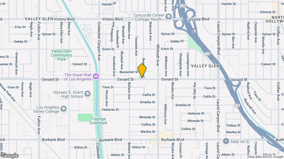 12608 Oxnard St Map and Location Details