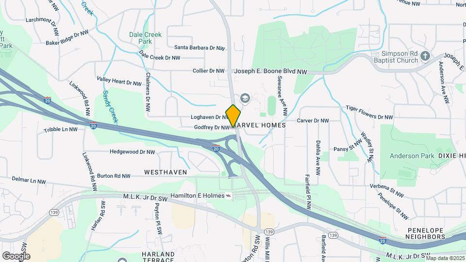 2506 Godfrey Dr NW Map and Location Details