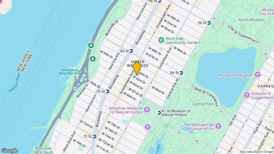 165 W 83rd St Map and Location Details