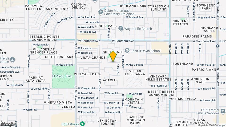 1537 W Alta Vista Rd Map and Location Details