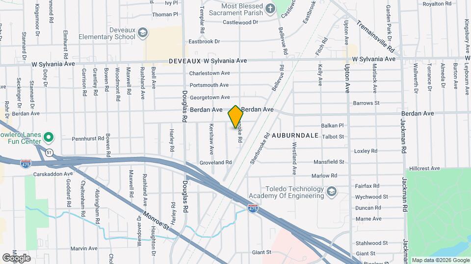 3713 Roanoke Rd Map and Location Details