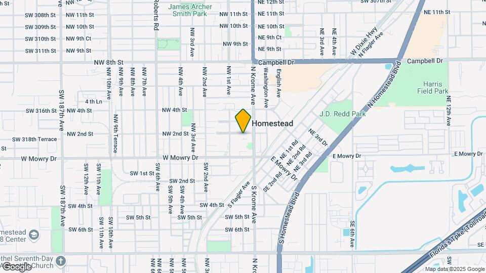 40 NW 2nd St Mapa y Detalles de la Ubicación