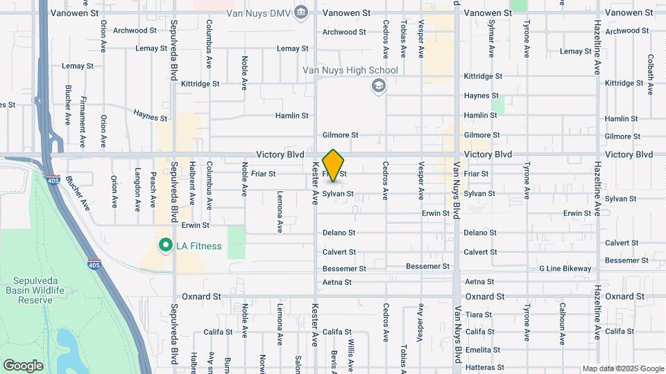 14829 Sylvan St Map and Location Details