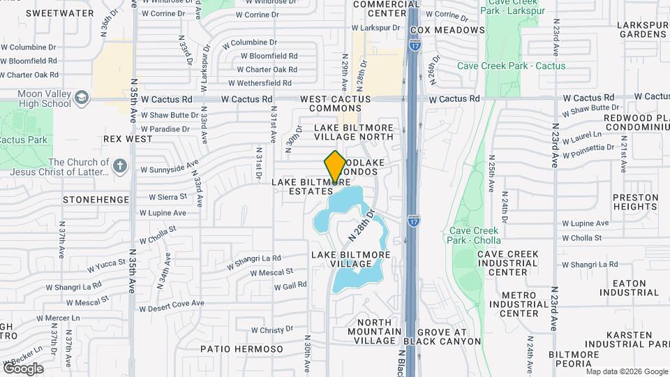 2901 W Sierra St Map and Location Details