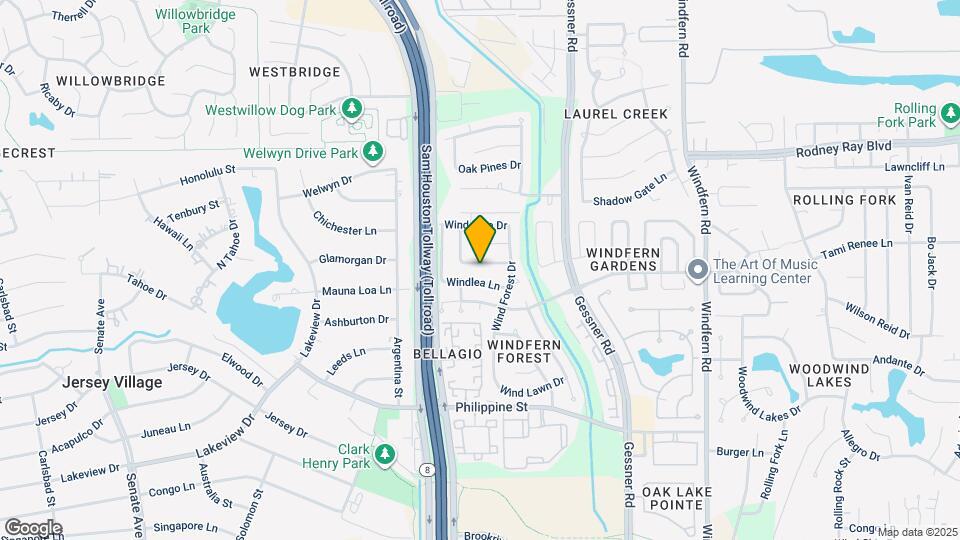 14803 Wind Cave Ln Map and Location Details