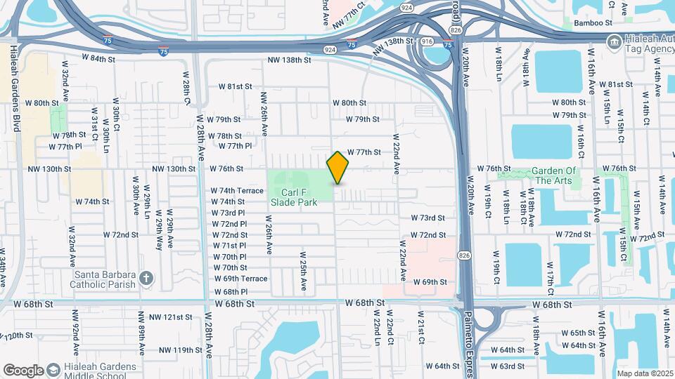 7425 W 24th Ave Map and Location Details