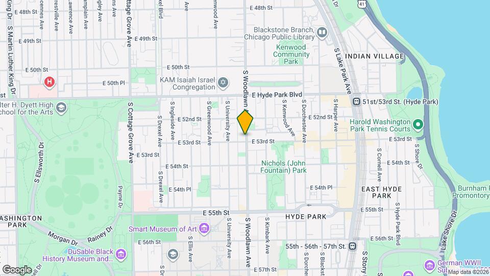 1174 E 53rd St Mapa y Detalles de la Ubicación