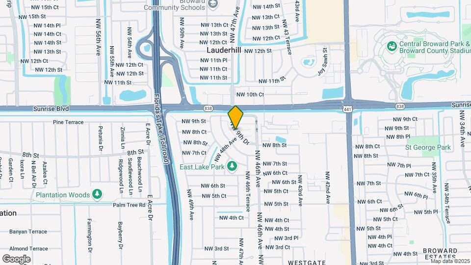 4820 NW 9th Dr Map and Location Details