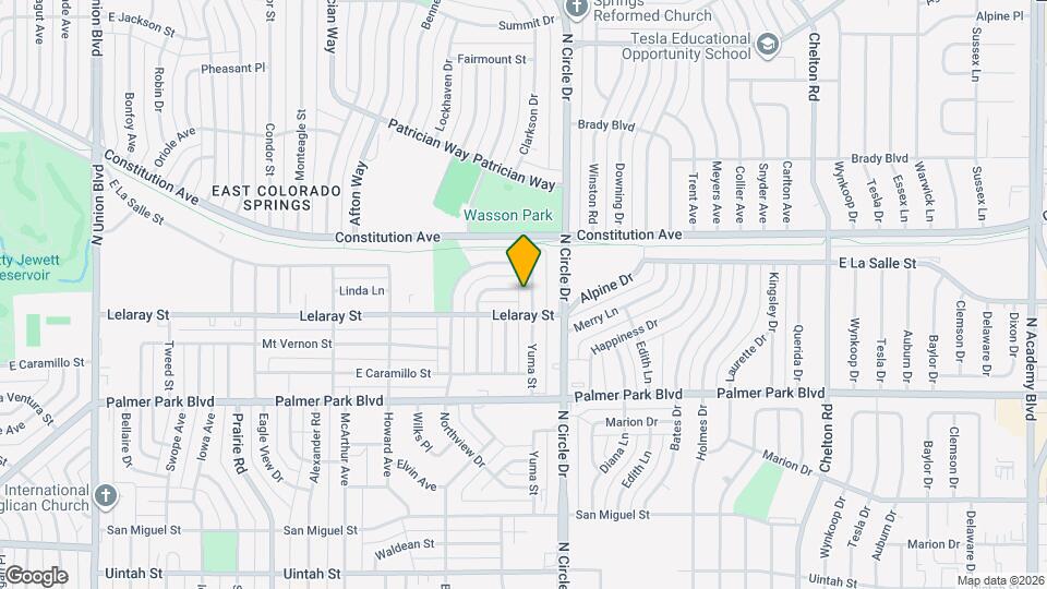 1810 Yuma St Map and Location Details