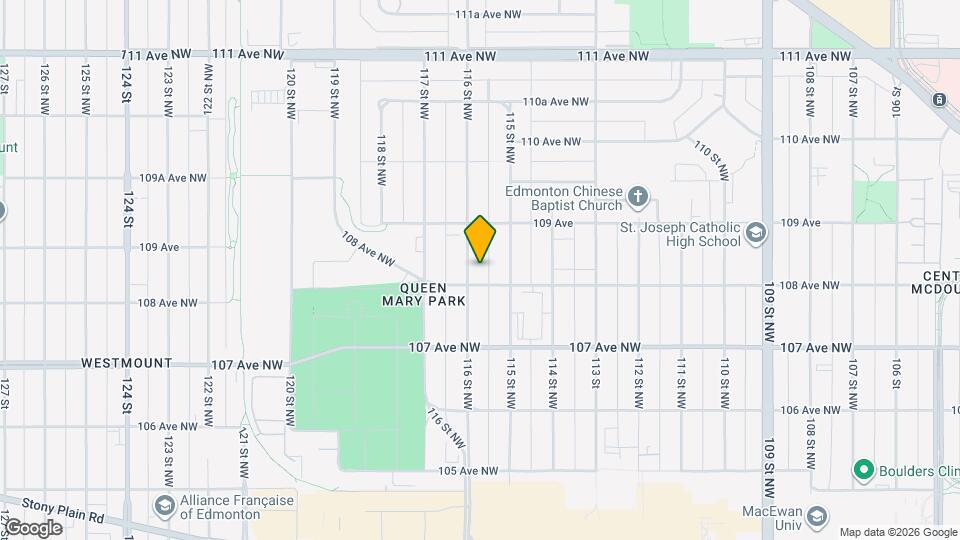 10815-10116 116 St NW Map and Location Details