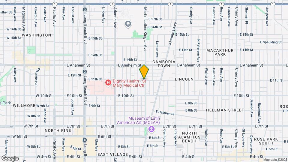 930 E 11th St Map and Location Details