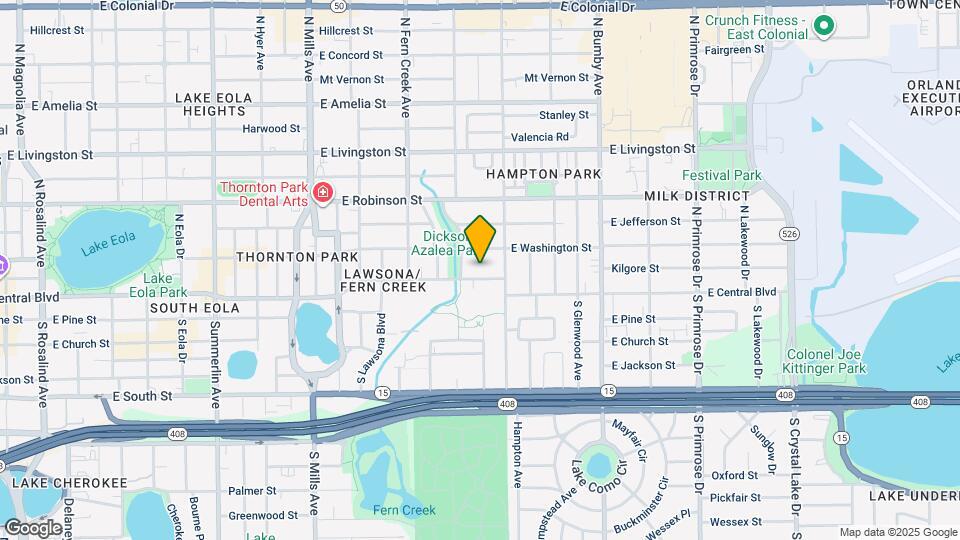 1819 E Central Blvd Mapa y Detalles de la Ubicación