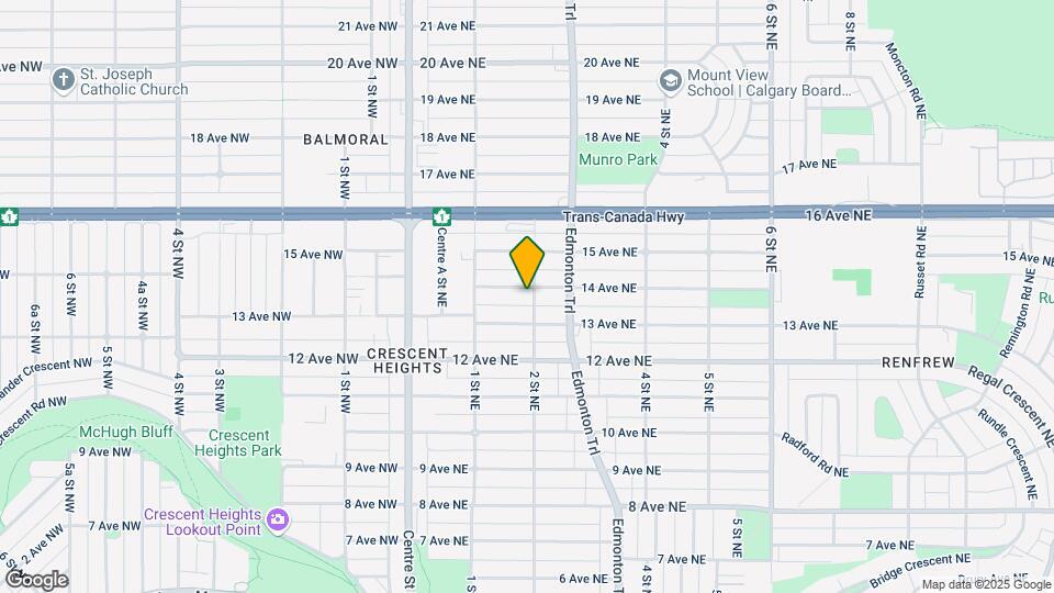 235 14 Av NE Map and Location Details