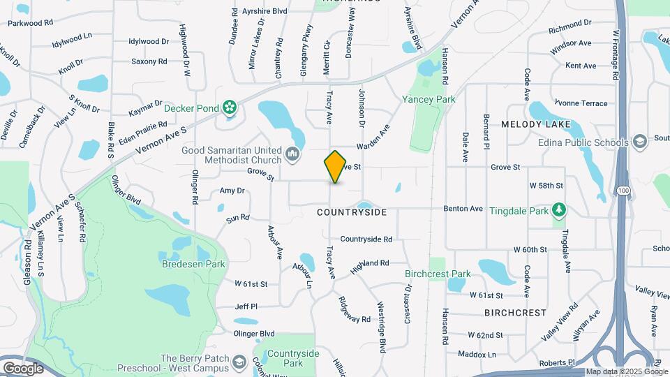 5813 Tracy Avenue Map and Location Details