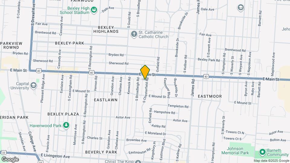 711 S Chesterfield Rd Map and Location Details