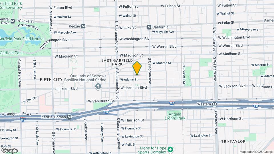 2848 W Adams St Map and Location Details