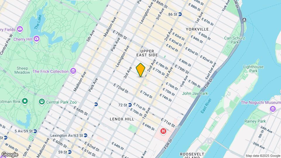 244 E 75th St Map and Location Details
