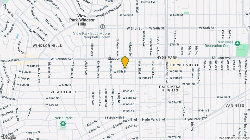 5868 Deane Ave Mapa y Detalles de la Ubicación