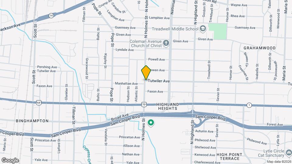 728 N Holmes St Map and Location Details