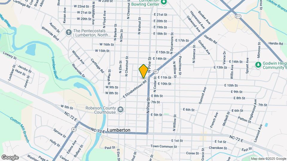 309 E 10th St Map and Location Details