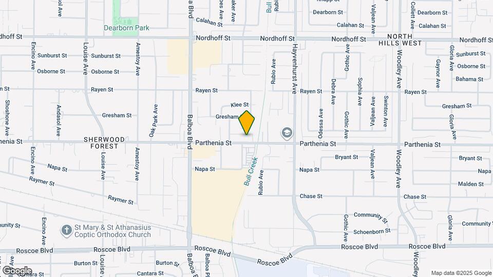 16755 Parthenia St Map and Location Details
