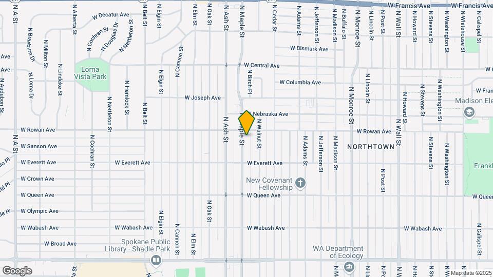 5418 N Maple St, Unit B Mapa y Detalles de la Ubicación