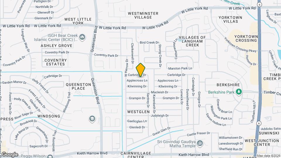 17030 Applecross Ln Map and Location Details