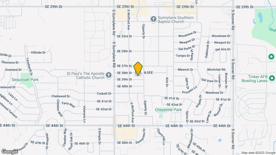 4421 SE 39th St Map and Location Details