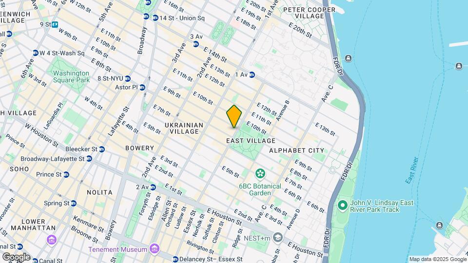 135-137 Avenue A Mapa y Detalles de la Ubicación