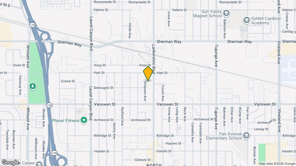 6920 Simpson Ave Map and Location Details