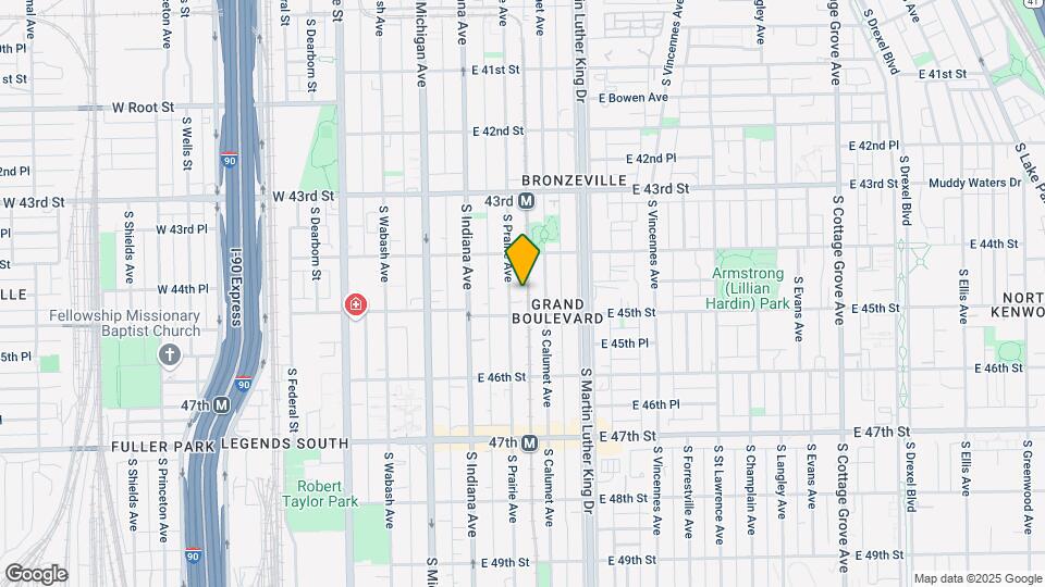 4433 S Prairie Ave Map and Location Details