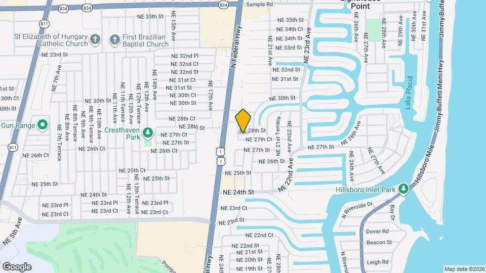 1911 NE 27th Ct Map and Location Details