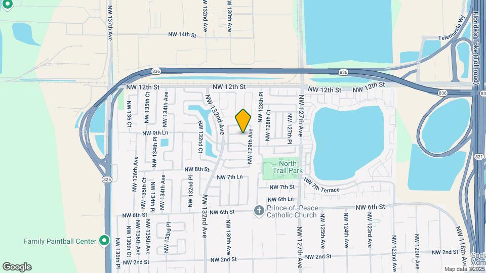 12948 NW 9th Terrace Map and Location Details